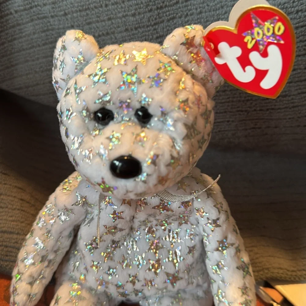 January 1st 2000 Ty Beanie Baby with Star Pattern - Picture 3 of 8